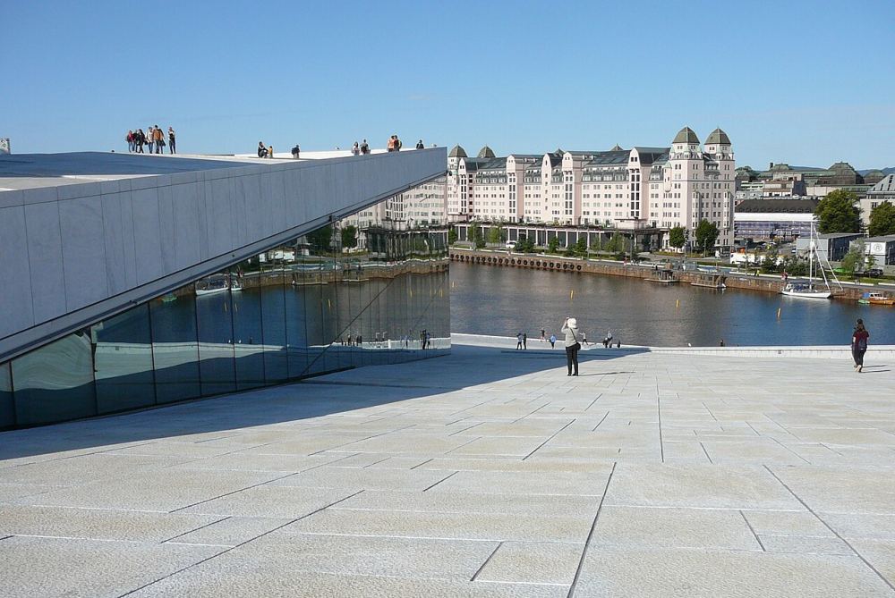 Oslo city center panorama