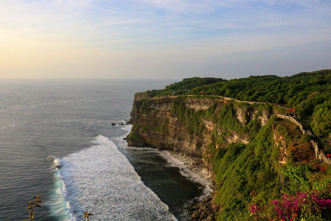 Cliffside view at Uluwatu temple, Bali