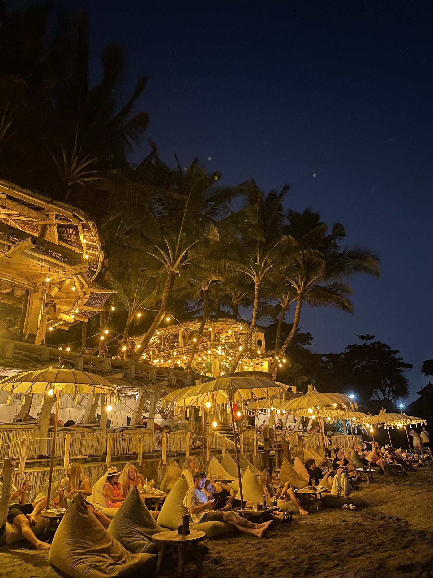 A beach club at Echo Beach, Canggu, Bali