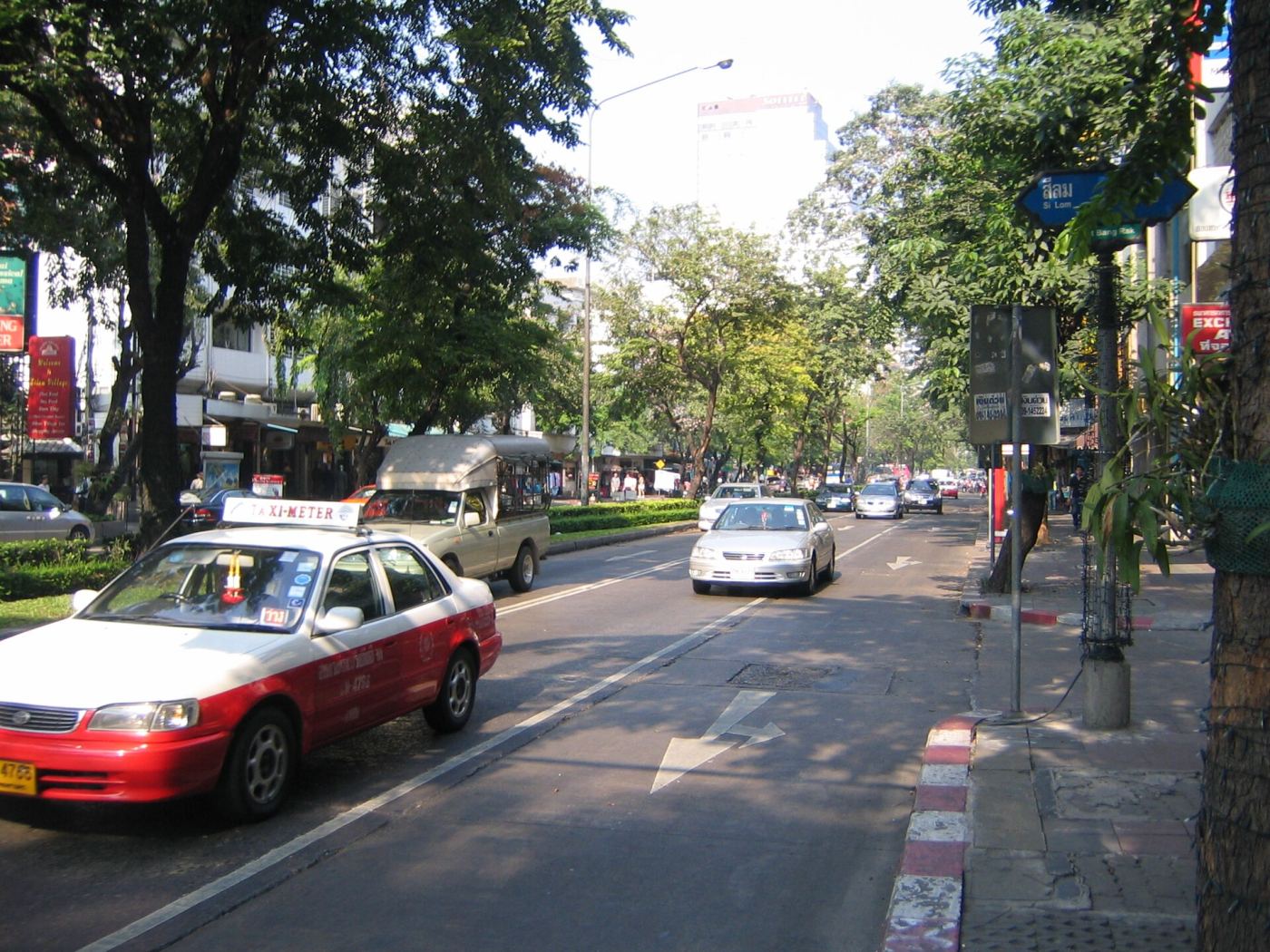 Silom Road in Bangkok's business district