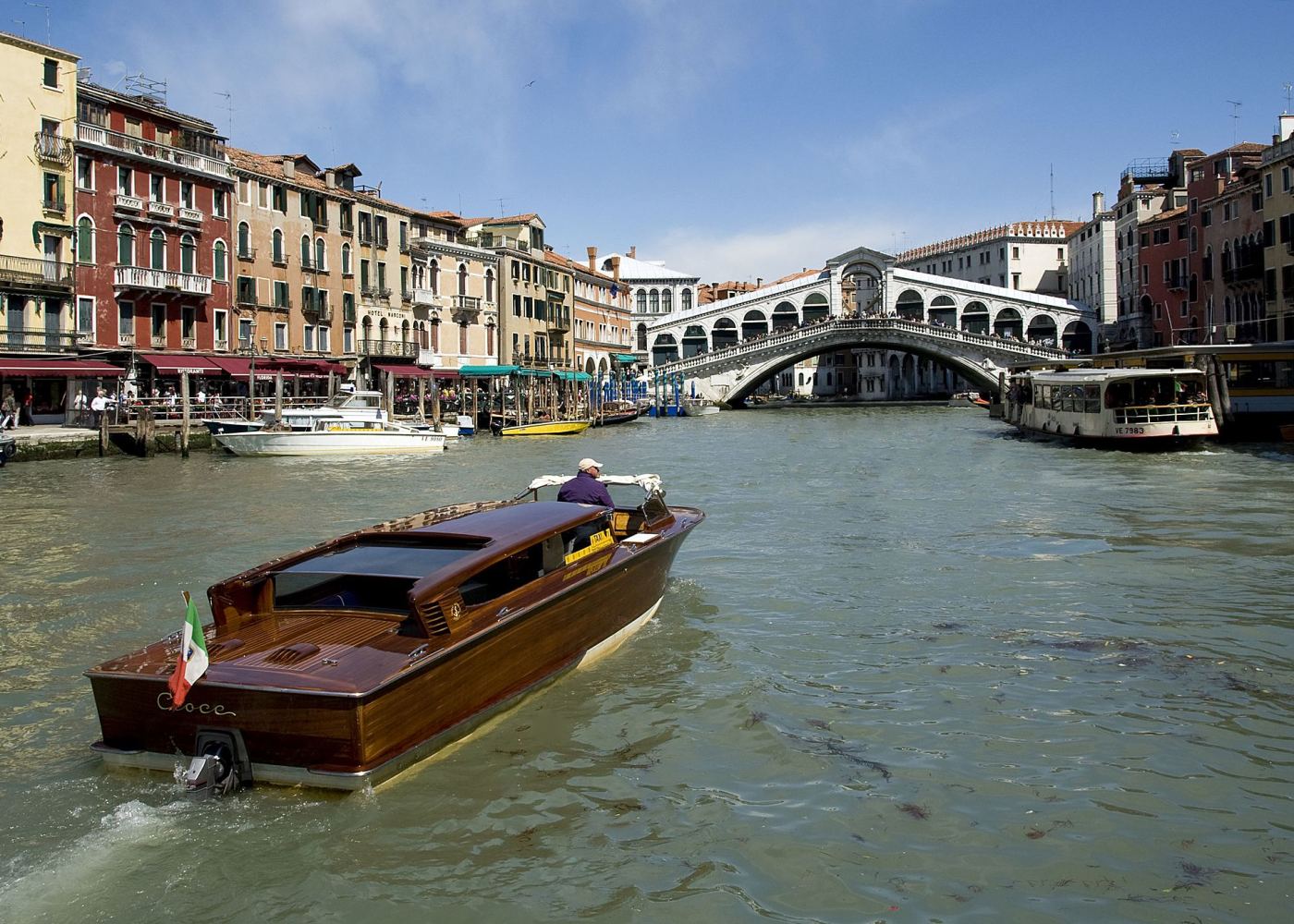 The Rialto Bridge over the Grand Canal in Venice