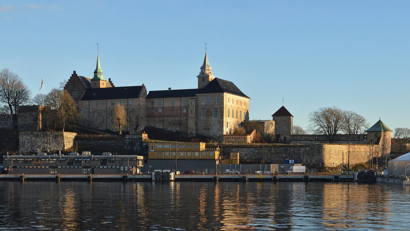 Akershus Fortress overlooking Oslo harbor