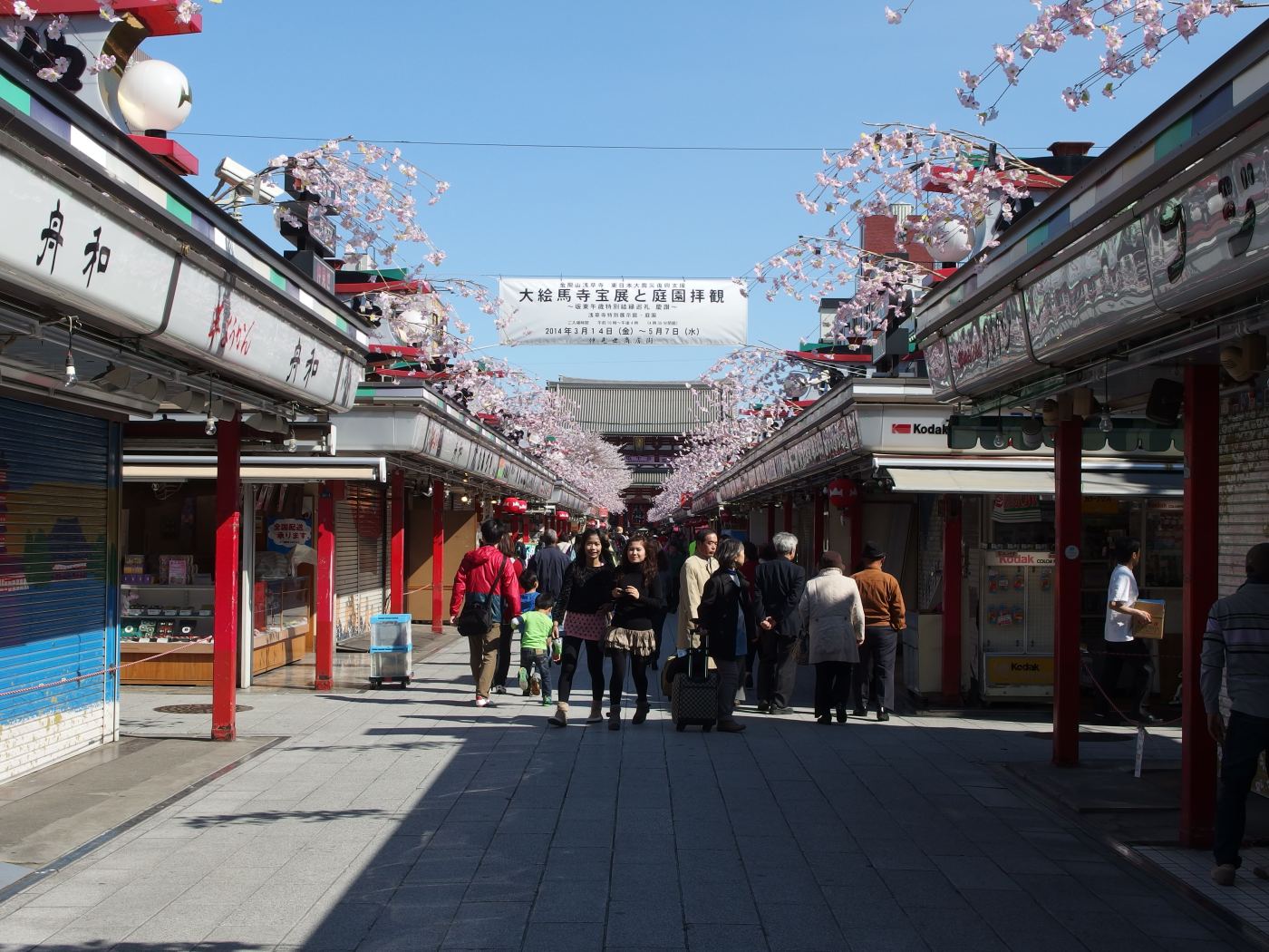 Nakamise shopping street leading to Senso-ji Temple