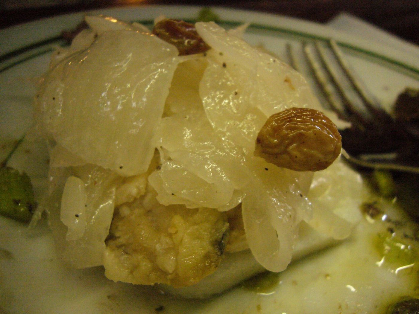 Sarde in saor served at a Venetian restaurant
