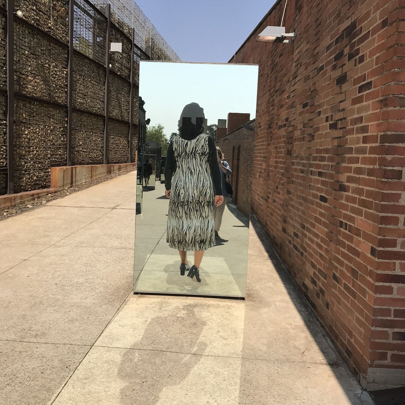 An exhibit inside the Apartheid Museum