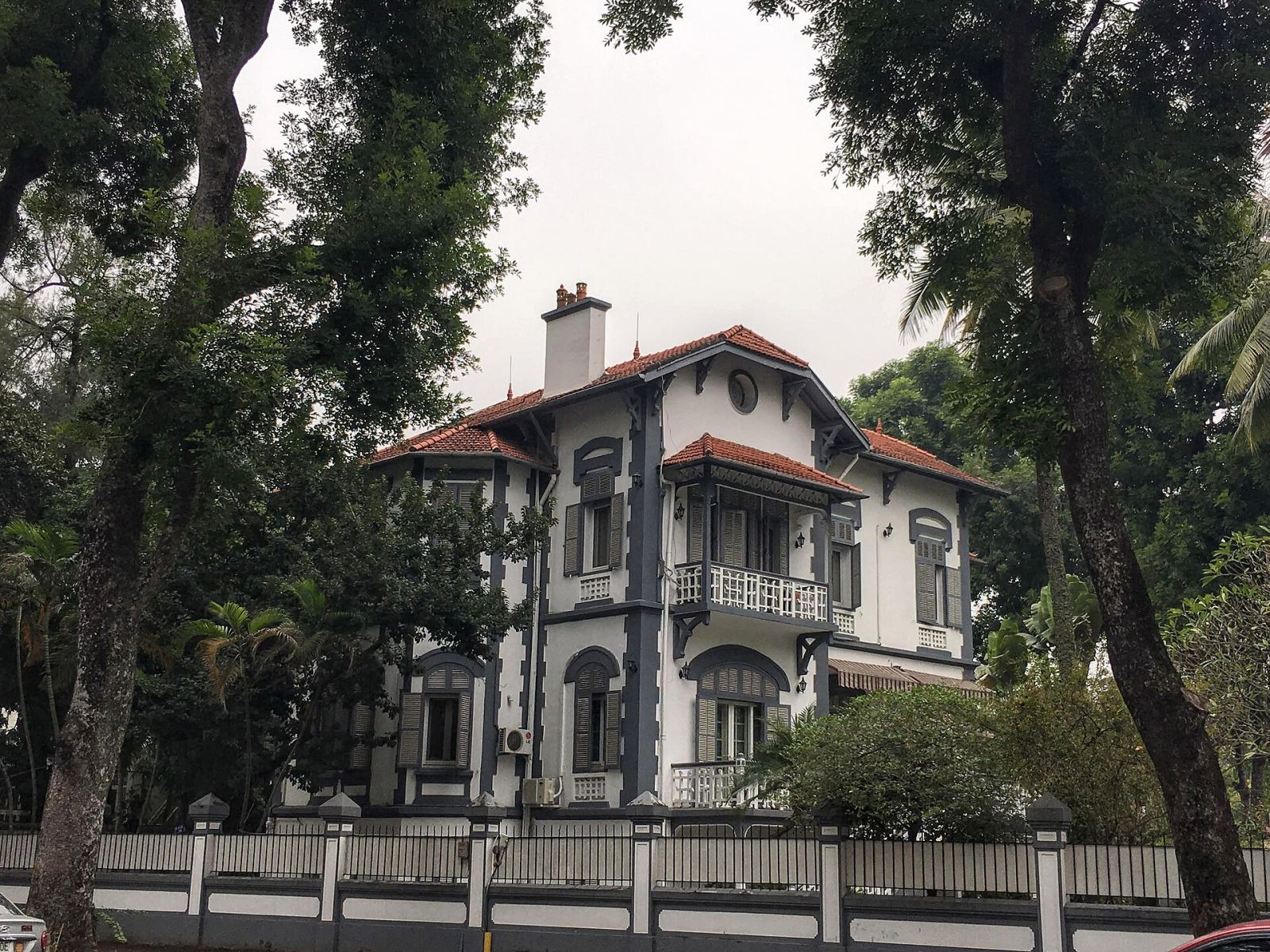 French colonial villa in Hanoi's French Quarter
